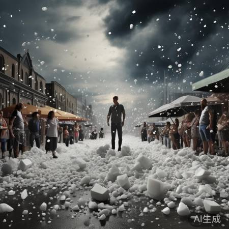 山西大同突降冰雹：最大如鹌鹑蛋罕见景象