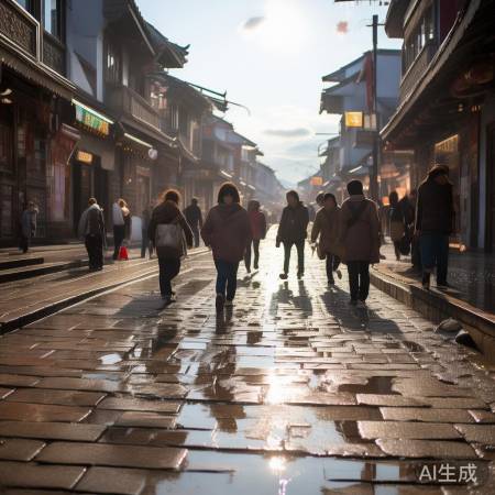 大同冰雹后晴朗