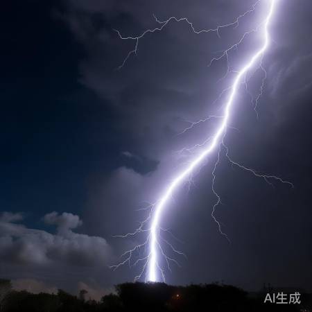 北京夜空奇观：闪电划破长空瞬间纪实