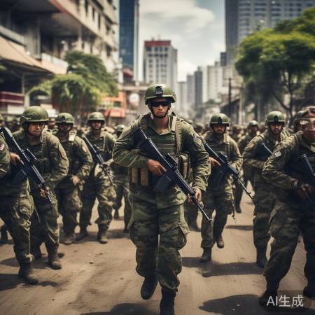 民兵训练,增强国防