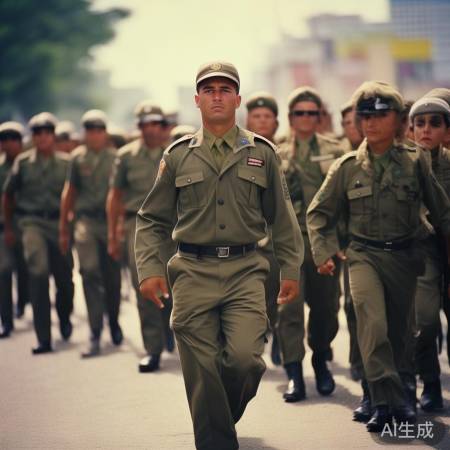 委内瑞拉民兵训练壮观场面，揭秘一眼望不到头的队列魅力