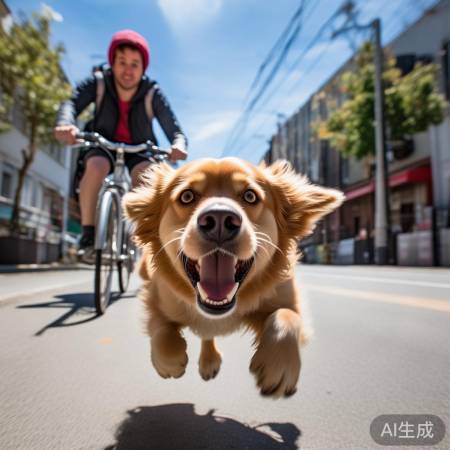 狗子追逐骑车路人引争议，主人做法引发网友热议