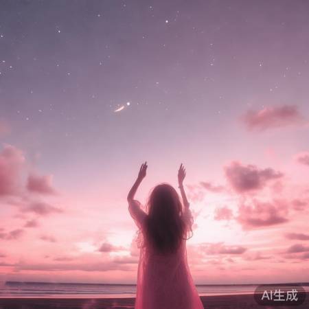 陈乔恩晒粉色天空深情缅怀乔任梁