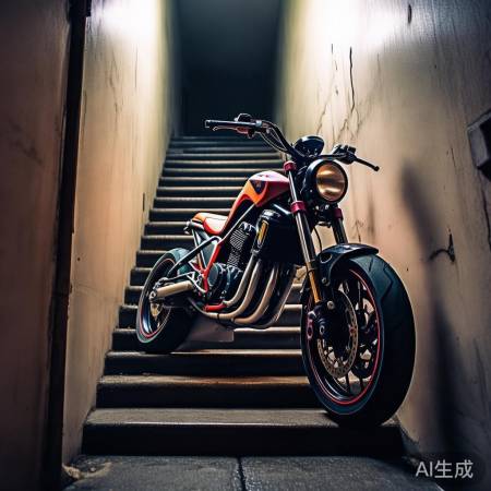 飞车停楼梯间，安全隐患大