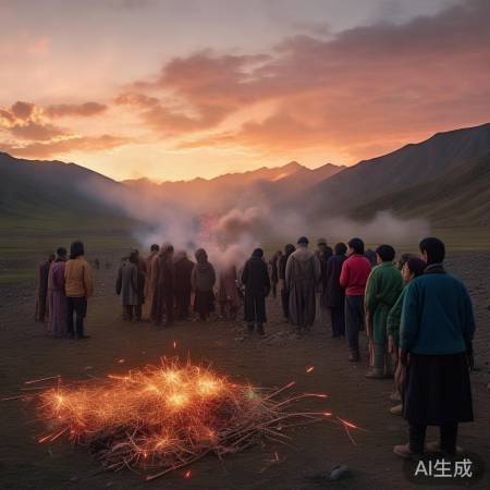 藏区环保，拒燃烟花