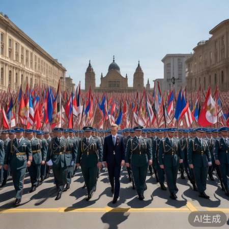 塞尔维亚阅兵展国威