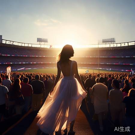 白娘子留影，球迷不舍