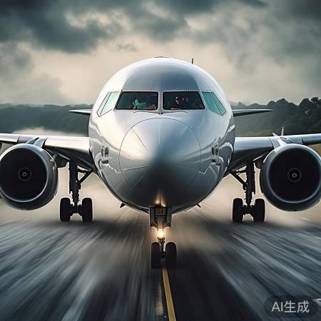 金门机场惊魂：飞机遇强风，机翼狂甩险些坠地