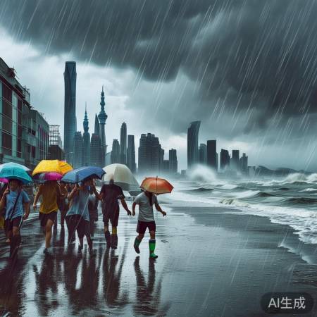 珠海中午前后强风雨预警：出行请注意安全