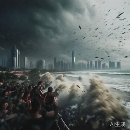 珠海风暴威力巨大