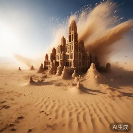 沙尘暴中建自然家园