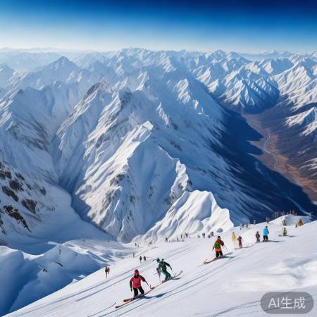 新疆天山,避暑滑雪胜地