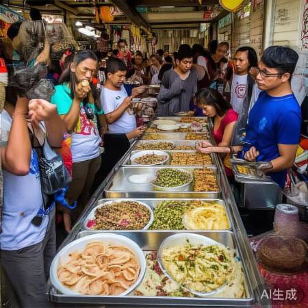 泰国小吃诱人，注意健康，慎选食