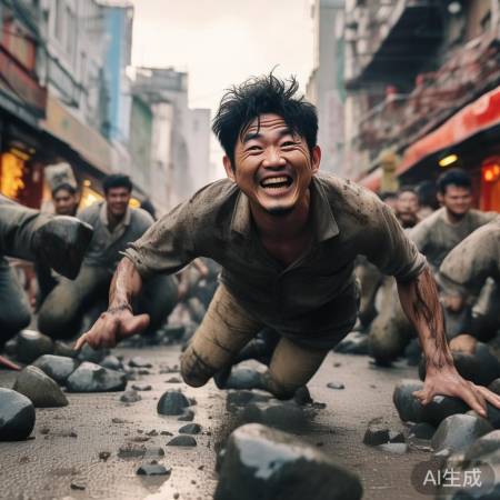 黄渤为戏滚石头，真戏骨