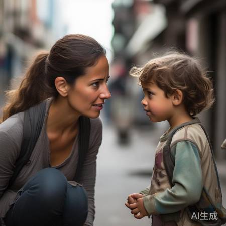 大学生投喂陌生小孩：温情传递引发社会关注