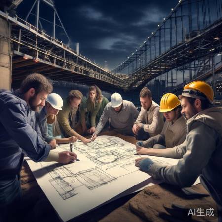 设计者辛勤造桥