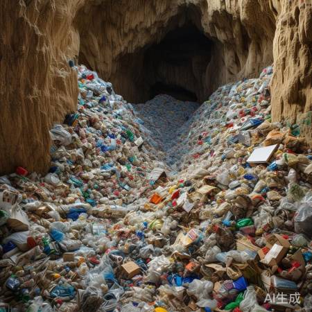 天坑溶洞垃圾堆积如山，当地通报紧急处理
