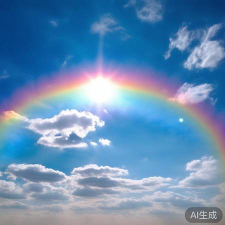 春夏日晕,七彩冰晶光