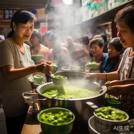 绿豆汤大姐，消暑清凉神器
