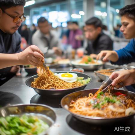 高速泡面秀,风味各异