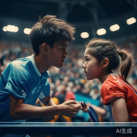 “王楚钦孙颖莎拼搏精神”