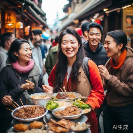 蒋欣西安大快朵颐，美食之旅引发网友热议