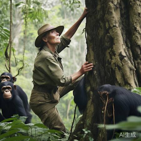 珍古道尔与黑猩猩共度苦行