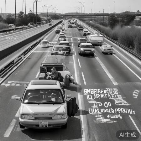 “应急车道禁停车,生命通道需守