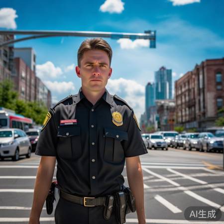 交警辛勤守护出行安全