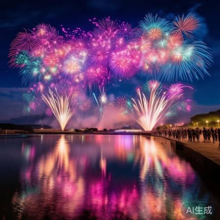 长寿湖无人机烟花盛宴