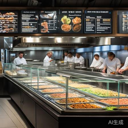 餐厅预制菜透明，安全健康。