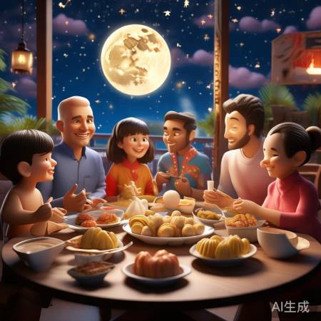 中秋习俗各地异,团圆美满情意浓