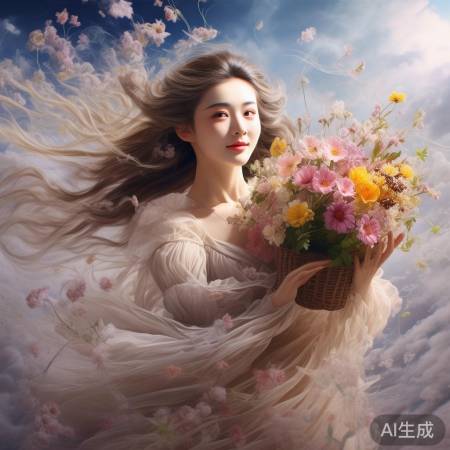 天女迪丽热巴花篮舞动