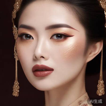 迪丽热巴妆容传统又时尚