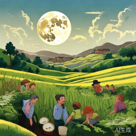 农业丰收,中秋庆祝