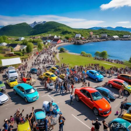 挪威小岛2万人口遇中国游客，自驾游成堵车新焦点