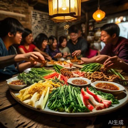 南方女婿东北蘸酱菜体验：震惊不已！