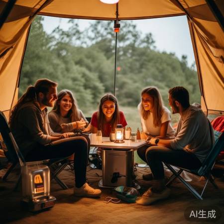 帐篷里的户外乐趣