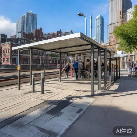 广州龙洞公交站升级：S型护栏亮相，出行更安全