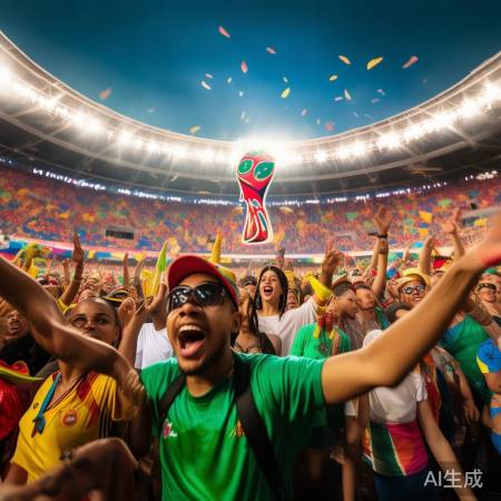 佛得角球迷狂欢助威