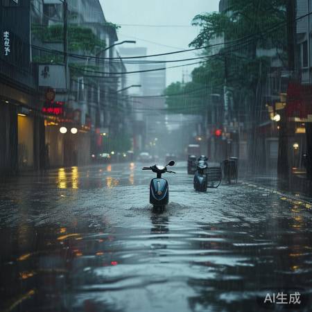 江苏暴雨,水城积水严重