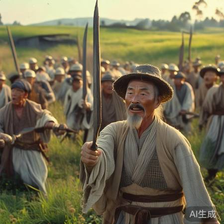 农村老人演绎低成本三国，网络引发热议