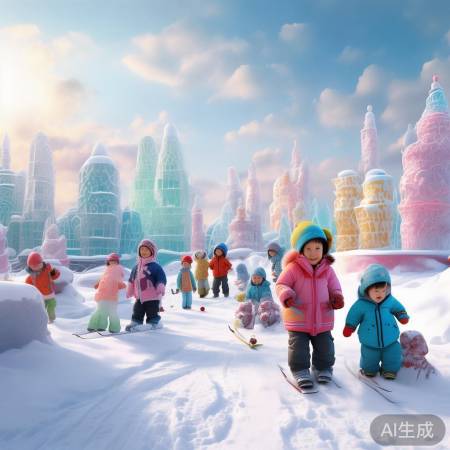 哈尔滨雪景,冬日活动盛宴