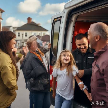 小女孩受伤，幸无大碍