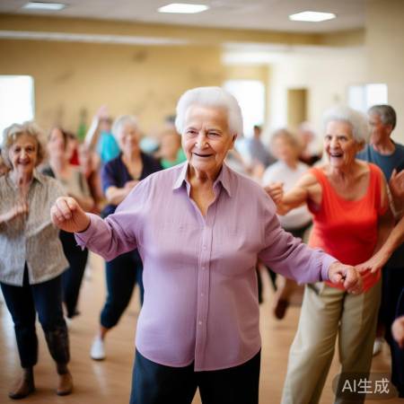 老人积极参与社交活动