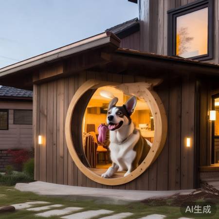 狗狗别墅专属狗头洞