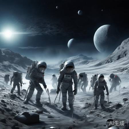 月球南极寻水源