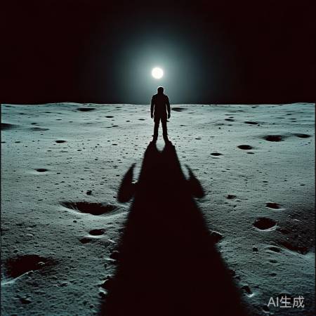 月球影子特别长