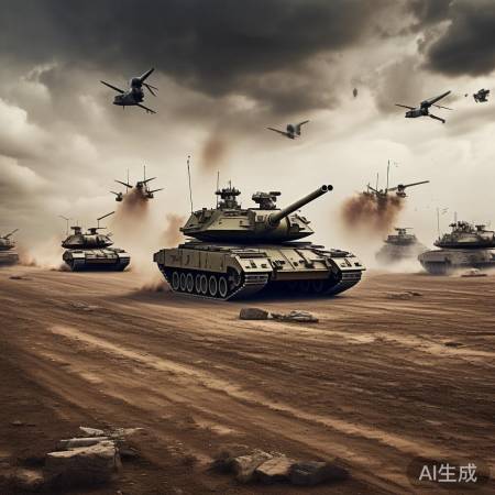 以军火力全开,装备壮观。