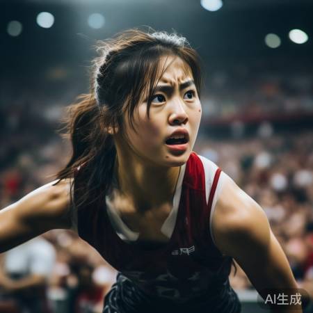 覃予萱首轮惊险胜出